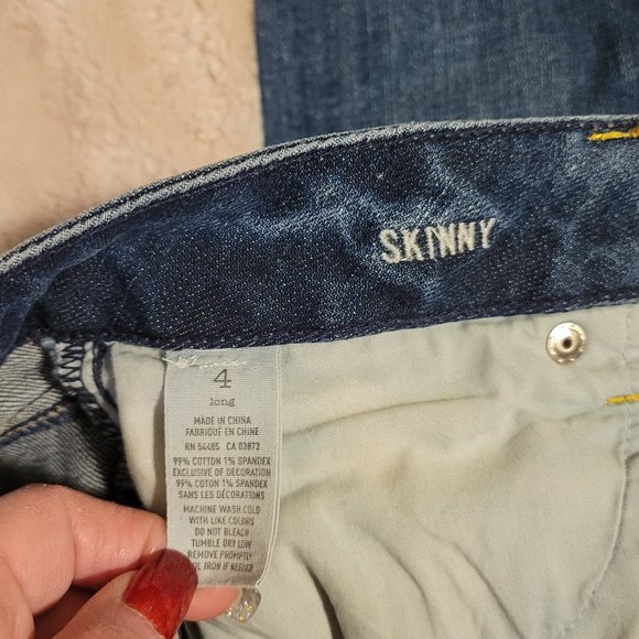 American Eagle Stretch Skinny Denim Jeans Size: 4 - Picture 3 of 10